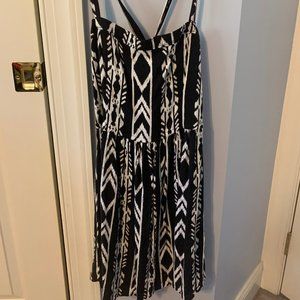 Abercrombie and Fitch Cross Back Printed Dress